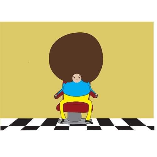 Child at barber
